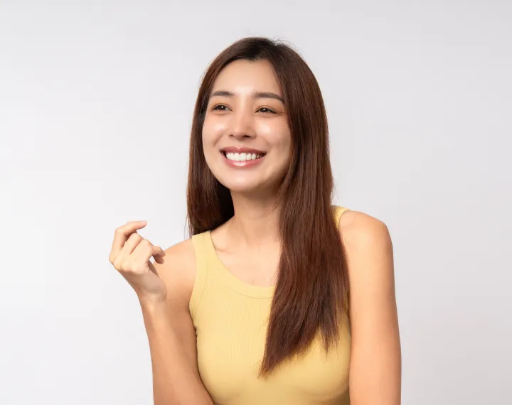 Beautiful smile results from our dental practice